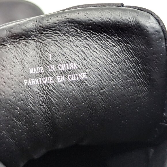 Jeffrey Campbell Women Hikes Black Leather Festival Platform Combat Boots size 7 - Picture 9 of 11